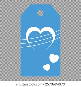 Set of gift or price tags shapes with hearts and love. Realistic Cardboard label,tags,shopping gift card with string collection. Vector templates for cutting. Valentine's Day tag stencils.