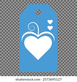 Set of gift or price tags shapes with hearts and love. Realistic Cardboard label,tags,shopping gift card with string collection. Vector templates for cutting. Valentine's Day tag stencils.