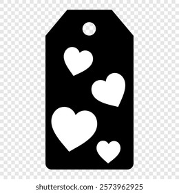 Set of gift or price tags shapes with hearts and love. Realistic Cardboard label,tags,shopping gift card with string collection. Vector templates for cutting. Valentine's Day tag stencils.