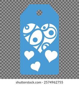 Set of gift or price tags shapes with hearts and love. Realistic Cardboard label,tags,shopping gift card with string collection. Vector templates for cutting. Valentine's Day tag stencils.