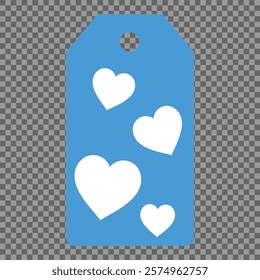 Set of gift or price tags shapes with hearts and love. Realistic Cardboard label,tags,shopping gift card with string collection. Vector templates for cutting. Valentine's Day tag stencils.