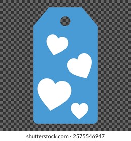 Set of gift or price tags shapes with hearts and love. Realistic Cardboard label,tags,shopping gift card with string collection. Vector templates for cutting. Valentine's Day tag stencils.