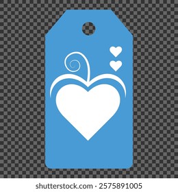 Set of gift or price tags shapes with hearts and love. Realistic Cardboard label,tags,shopping gift card with string collection. Vector templates for cutting. Valentine's Day tag stencils.