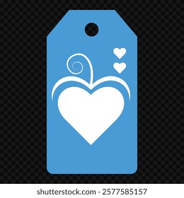 Set of gift or price tags shapes with hearts and love. Realistic Cardboard label,tags,shopping gift card with string collection. Vector templates for cutting. Valentine's Day tag stencils.