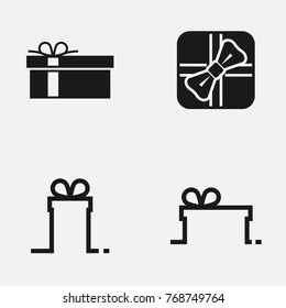 Set of gift vector   icons.