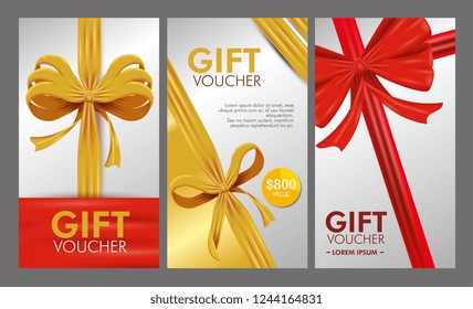 set gift voucher card with special sale