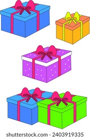 A set of gifts for Christmas celebrations