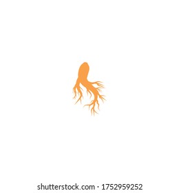 set of ginseng logo for herbal medicine illustration icon design 