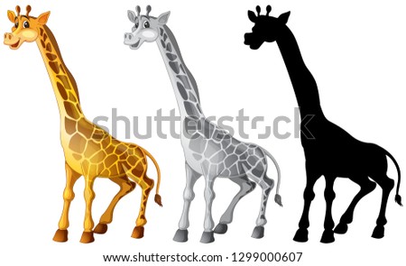 Similar – Image, Stock Photo Giraffe Silhouette