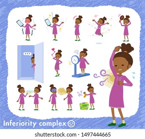 Set Girl On Inferiority Complexthere Actions Stock Vector (Royalty Free ...