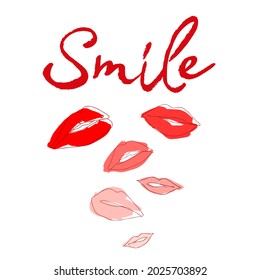 Conjunto de labios de glamour, con diferentes colores de lápiz labial. Brillante brillo de labios: rojo, rosa, morado. Ilustración del vector