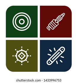 Set of glare icons such as Sun, Spark, Glow , glare