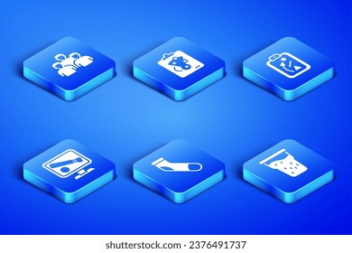 Set Glass of beer, Team baseball players, Baseball sock, Monitor with game, Planning strategy and  icon. Vector