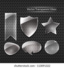 Set of glass frames, vector eps10 illustration