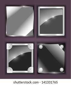 set of glass icons-applications