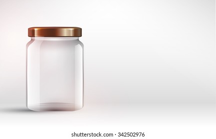 set glass jars vector illustration design