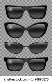 Set glasses different  shape.  futuristic   narrow   trapezoid butterfly cat eye.transparent  black color.sunglasses.3d graphics.unisex  women men