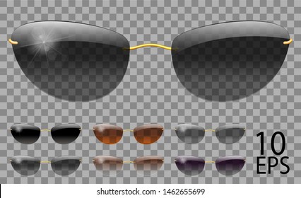 Set glasses. futuristic  narrow shape.transparent different color black  brown purple.sunglasses.3d graphics.unisex  women men