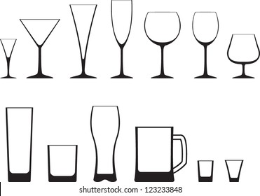 Set Of Glasses Icon