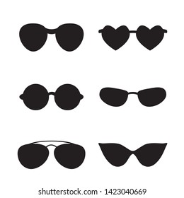 set of glasses isolated. glasses model icons. Sunglasses, glasses, isolated on white background