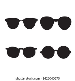 set of glasses isolated. glasses model icons. Sunglasses, glasses, isolated on white background