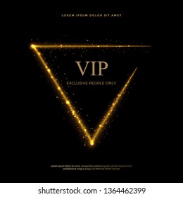 Set of glittering dust trails in golden style, Golden glitter abstract background