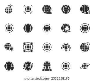 set of global icon, travel, world