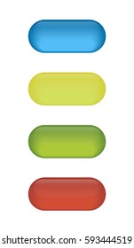 Set of glossy button icons for your design
