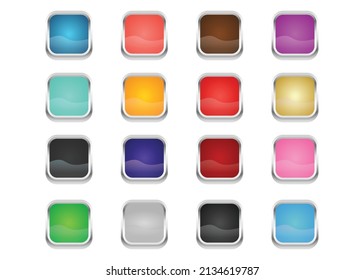 set of glossy button vector, This image can use any kind of creative work