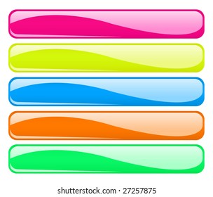 Set of glossy buttons