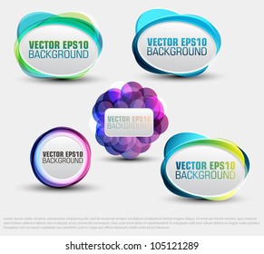 set glossy download button, icon,speech with shadow and reflections vector