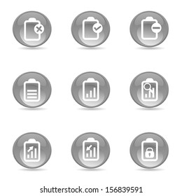 set of glossy icons, vector 