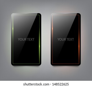 Conjunto de banners plásticos brillantes con luces de neón brillantes para el diseño de negocios, infografías, informes, opciones de número, presentación de pasos o diseño de flujo de trabajo. El estilo moderno y limpio