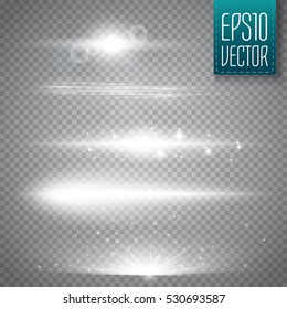 Set of glow light effect stars bursts with sparkles isolated on transparent background. For illustration template art design, banner for Christmas celebrate, magic flash energy ray