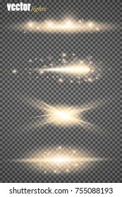 Set of glow light effect stars bursts with sparkles isolated on transparent background. For illustration template art design, banner for Christmas celebrate, magic flash energy ray