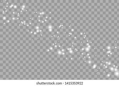 Set of glowing lights effects isolated on transparent background. Sun flash with rays and spotlight. Glow light effect. Star burst with sparkles.
