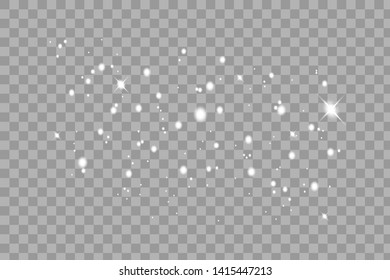 Set of glowing lights effects isolated on transparent background. Sun flash with rays and spotlight. Glow light effect. Star burst with sparkles.