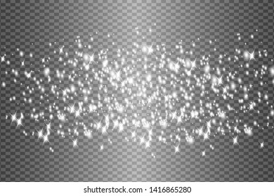 Set of glowing lights effects isolated on transparent background. Sun flash with rays and spotlight. Glow light effect. Star burst with sparkles.