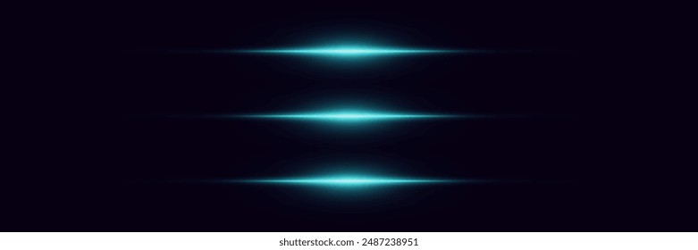Conjunto de líneas de neón brillantes. El resplandor de un rayo de luz.	
