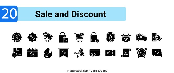 Set glyph black icon to notify users about new offers, flash sales, or discount expirations in pricing strategies, promotions, or sales analysis.