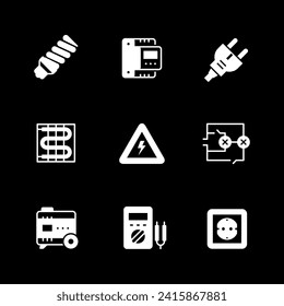 Stellen Sie die Symbole der Glyphe für Strom ein