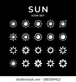 Setze die Symbole der Sonne ein