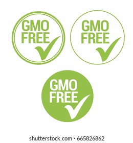 Set of GMO free labels