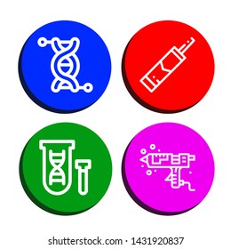 Set of gmo icons such as Genetics, Silicone, Genetical , gmo