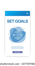 SET GOALS INFOGRAPHIC