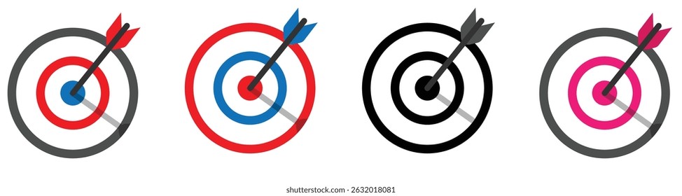  Set of goals. Target icon. Target, call, goal icon Vector.