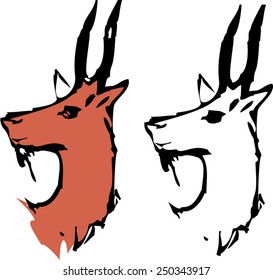 Set of goat sketch