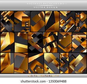 Set of gold colored luxury concbrochure & flyer cover template and business cards. Ideal for brochure & flyer cover template and business cards.