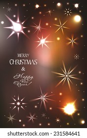 Set of gold elegant gift certificates