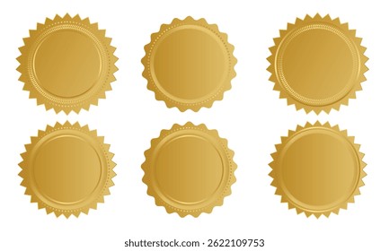 Plantilla de Vector del certificado de garantía del oro